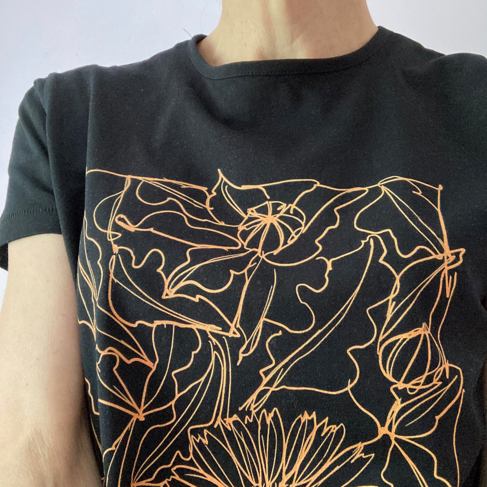 Marigold t-shirt designed by Lydia Thornley
